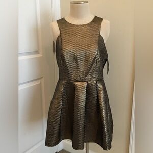 Honey metallic gold/silver/platinum Chelsea Dress